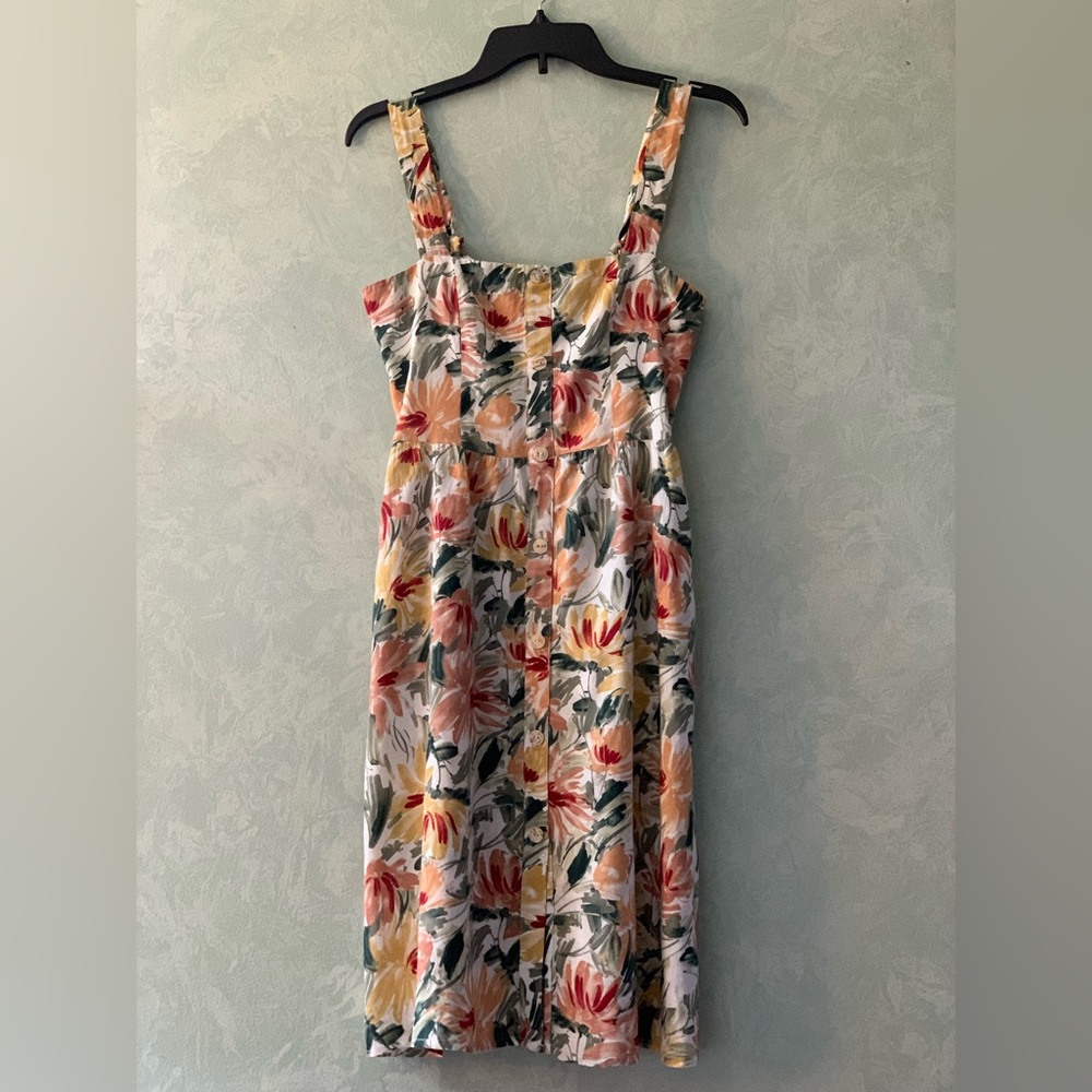 Sage the Label Floral Knee length cotton dress XS